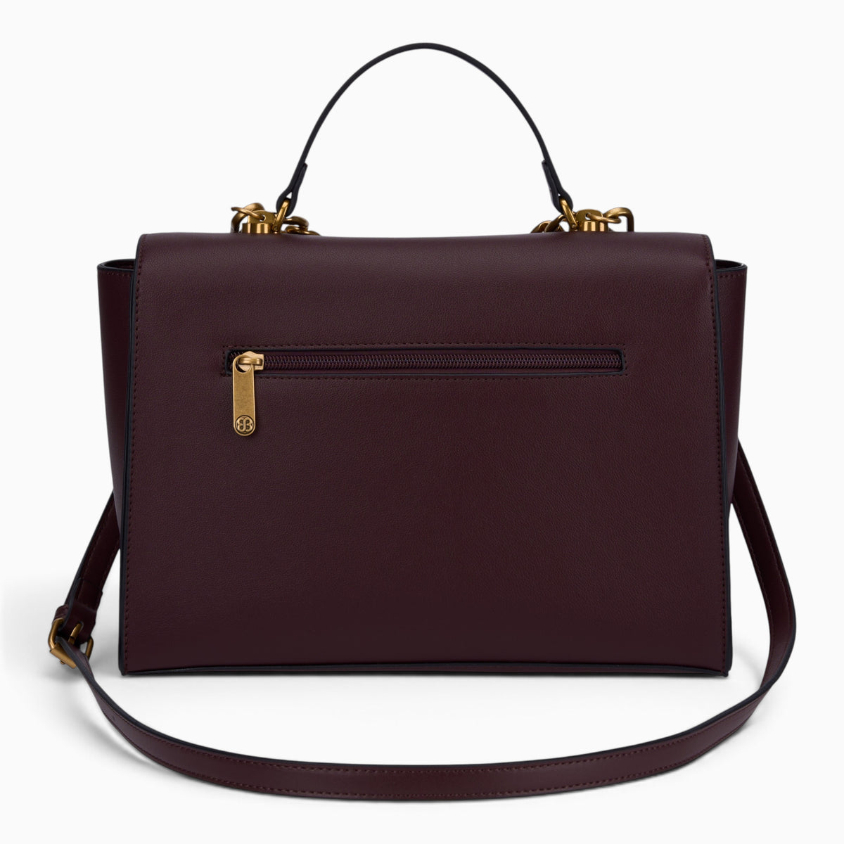 Chain Handle Flap Satchel