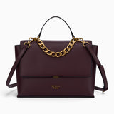 Chain Handle Flap Satchel