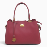 Bag Shack | Luggage, Bags, Handbags & Travel Accessories Bessie London burgundy faux leather handbag with gold logo