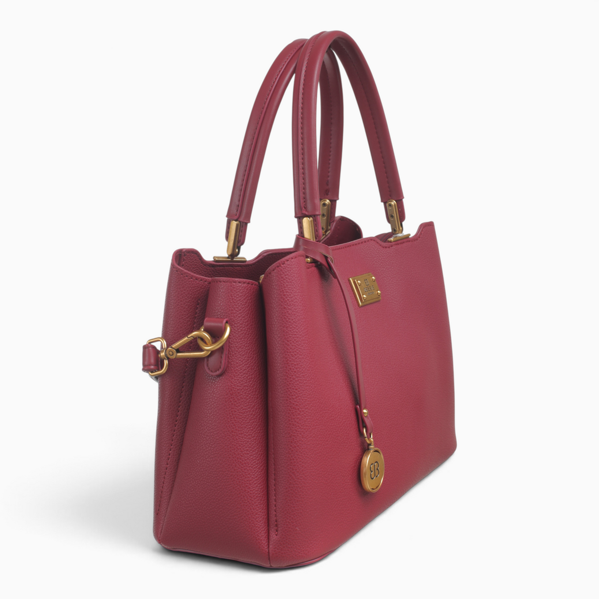 Bag Shack | Luggage, Bags, Handbags & Travel Accessories burgundy leather handbag with gold hardware and logo charm