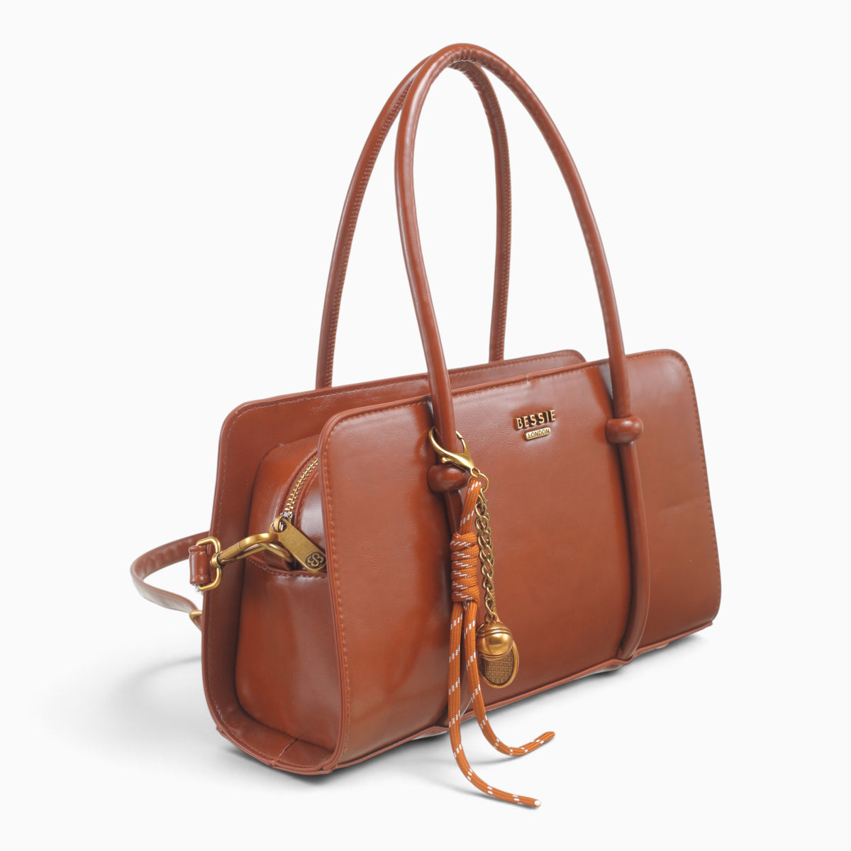 Smooth Structured Shoulder Bag
