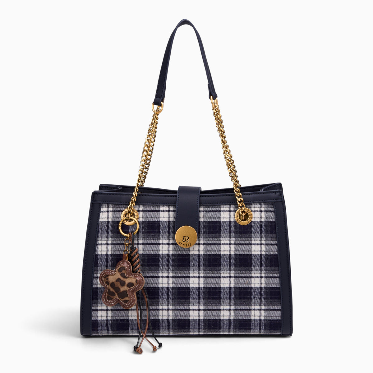 Tartan Chain Shoulder Bag