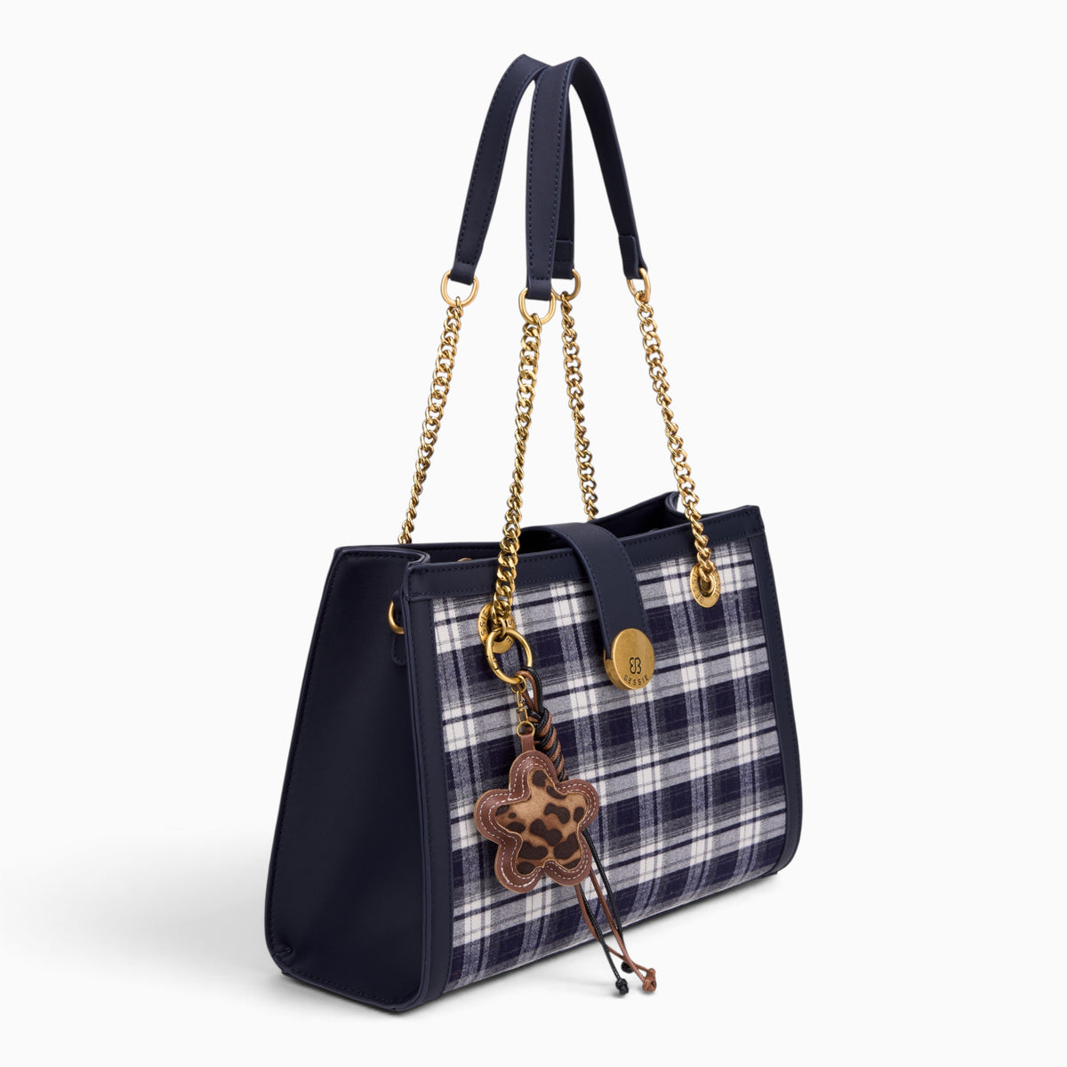 Tartan Chain Shoulder Bag