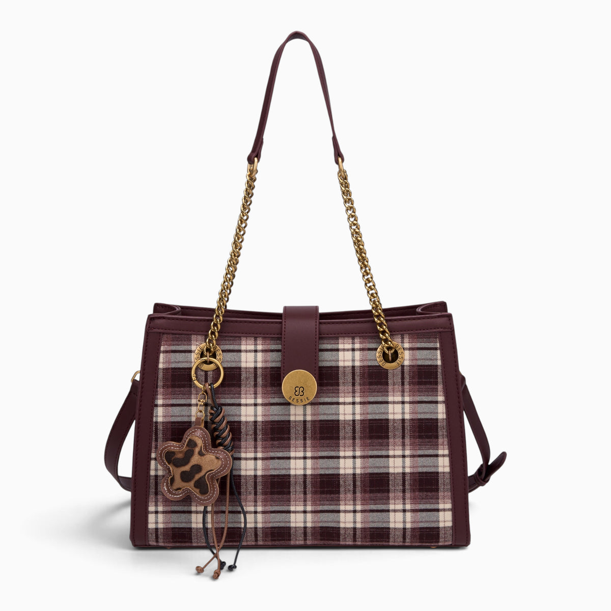 Tartan Chain Shoulder Bag