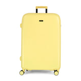 Lemon Ice Gelato large suitcase with a smooth hard shell and 8 double spinner wheels