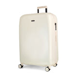Vanilla Gelato large suitcase, angled view showing the hard shell and carry handles