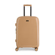 Chocolate Gelato medium suitcase with a smooth hard shell and 8 double spinner wheels