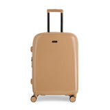 Chocolate Gelato medium suitcase with a smooth hard shell and 8 double spinner wheels