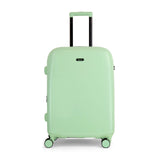 Pistachio Gelato medium suitcase with a smooth hard shell and 8 double spinner wheels