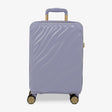 Lilac Sunrise Sahara cabin suitcase with a wave-design hard shell and 8 double spinner wheels