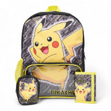 Pokemon Boys Backpack Wallet & Card Holder Set