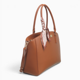 Bag Shack | Luggage, Bags, Handbags & Travel Accessories Bessie London brown faux leather tote with patterned scarf