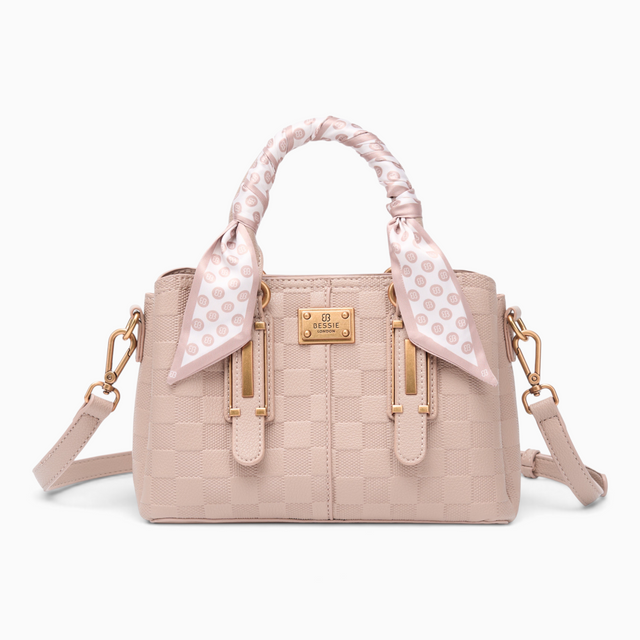 Bag Shack | Luggage, Bags, Handbags & Travel Accessories Bessie London structured handbag in blush with silk scarf
