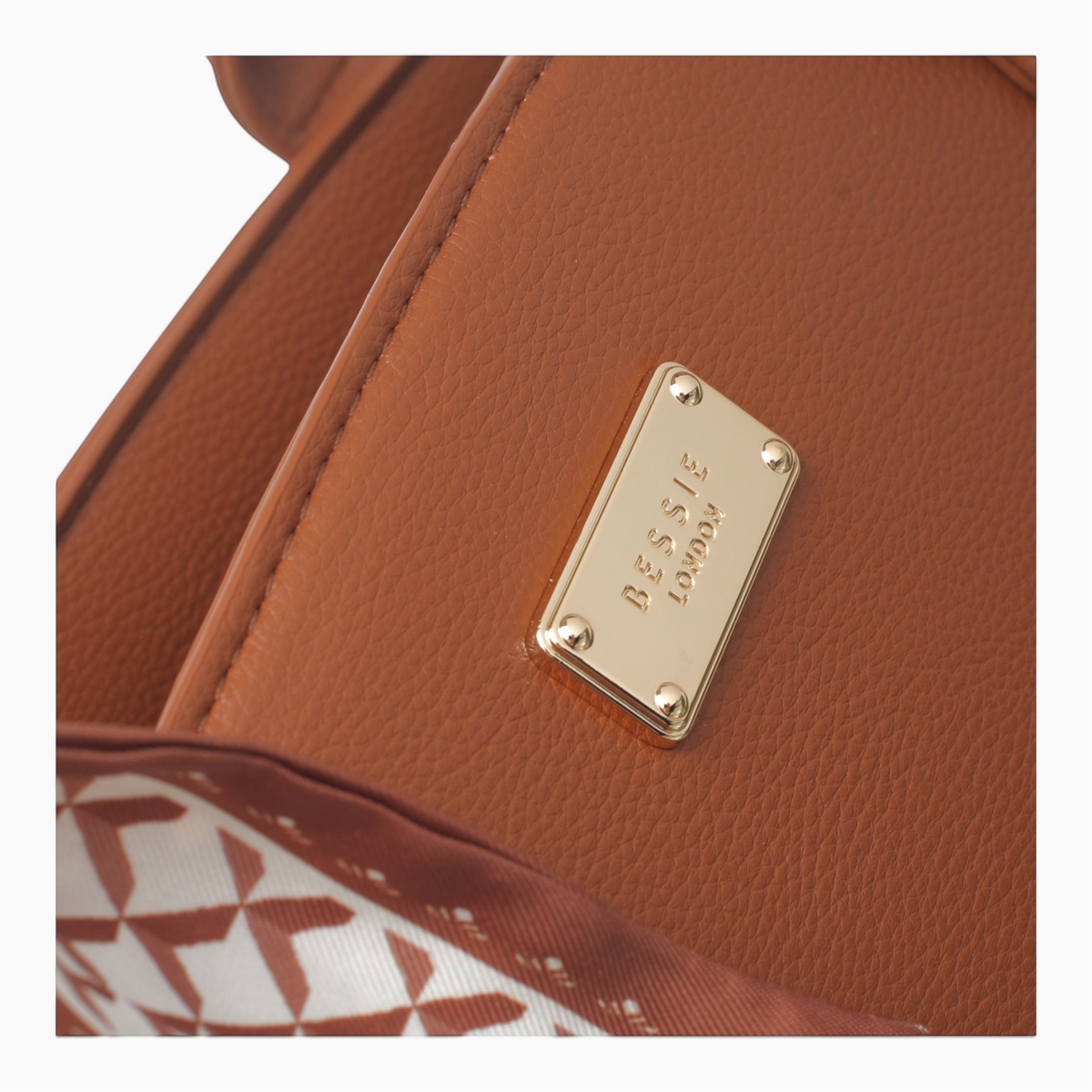 Bag Shack | Luggage, Bags, Handbags & Travel Accessories Bessie London brown faux leather tote with gold logo plaque