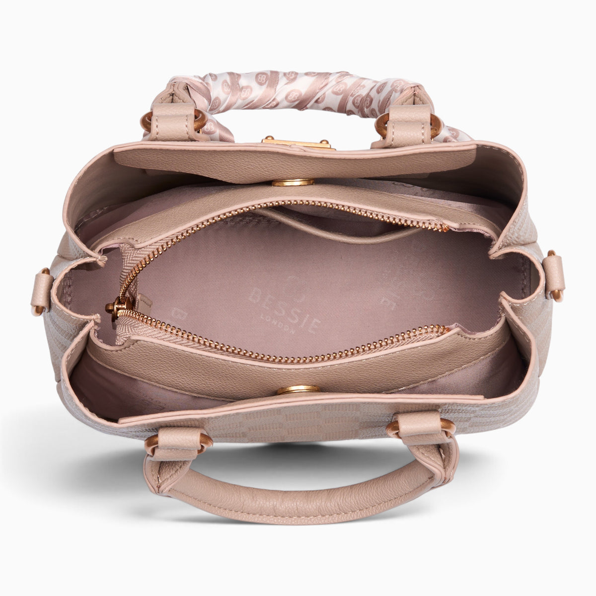 Bag Shack | Luggage, Bags, Handbags & Travel Accessories Bessie London structured handbag interior with zip closure