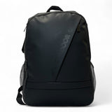 Bag Shack | Luggage, Bags, Handbags & Travel Accessories black rubber-coated 27L laptop backpack with diagonal zip.