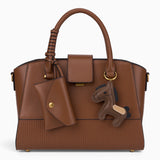 Bag Shack | Luggage, Bags, Handbags & Travel Accessories brown structured tote with horse charm and mini pouch
