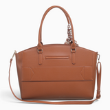 Bag Shack | Luggage, Bags, Handbags & Travel Accessories brown faux leather tote with scarf and shoulder strap