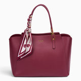 Bag Shack | Luggage, Bags, Handbags & Travel Accessories BESSIE LONDON burgundy faux leather tote with silk scarf