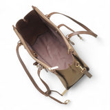 Bag Shack | Luggage, Bags, Handbags & Travel Accessories Bessie coffee brown faux leather tote with open interior