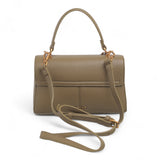 Bag Shack | Luggage, Bags, Handbags & Travel Accessories Bessie dark khaki faux leather handbag with shoulder strap