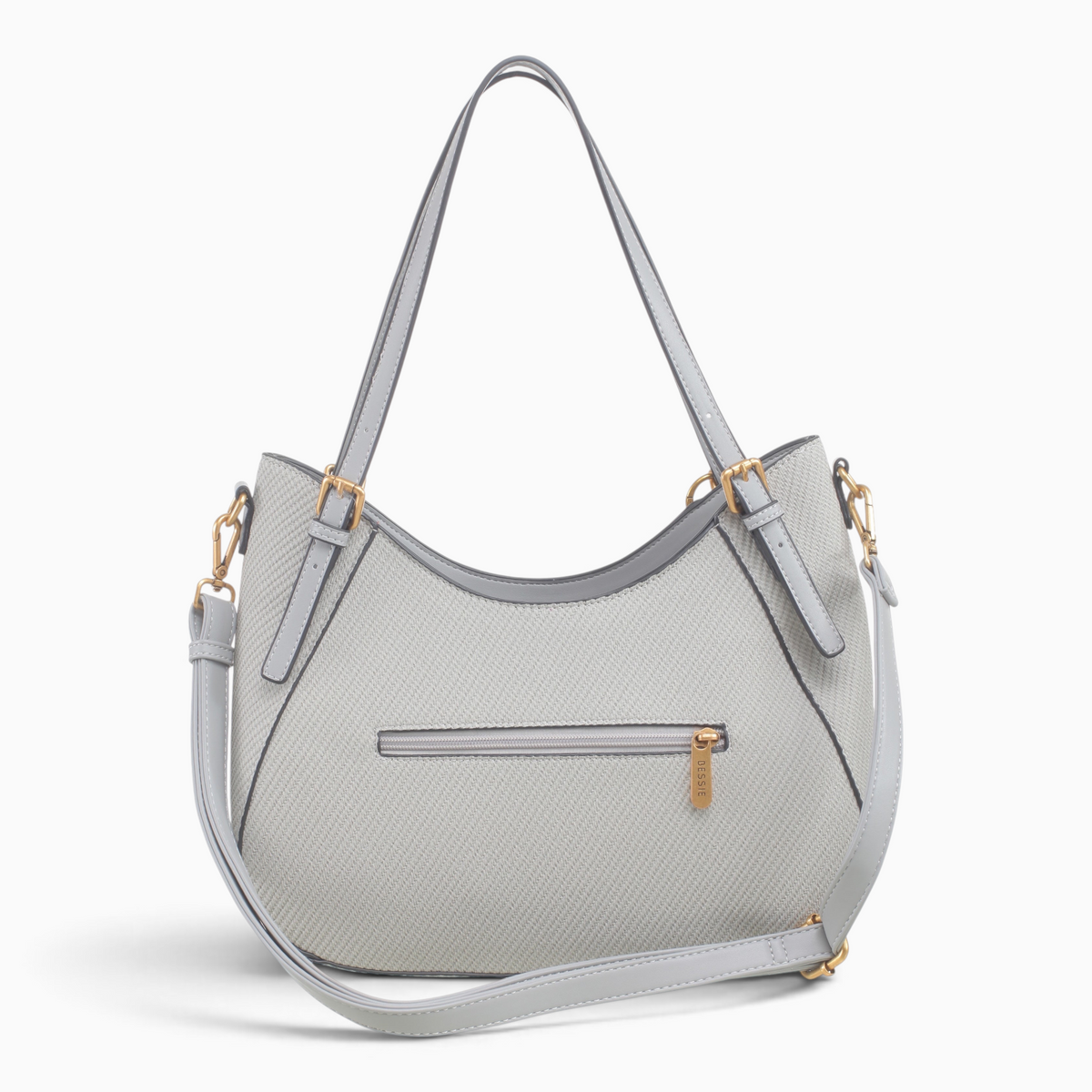 Bag Shack | Luggage, Bags, Handbags & Travel Accessories BESSIE LONDON grey textured hobo bag with gold hardware