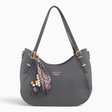 Bag Shack | Luggage, Bags, Handbags & Travel Accessories BESSIE LONDON grey textured hobo bag with gold hardware