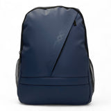 Bag Shack | Luggage, Bags, Handbags & Travel Accessories navy rubber-coated 27L laptop backpack with diagonal zip