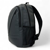 Bag Shack | Luggage, Bags, Handbags & Travel Accessories rubber-coated grey laptop backpack with side mesh pockets.