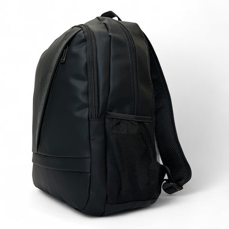 Black Bag Shack | Luggage, Bags, Handbags & Travel Accessories rubber-coated 27L laptop backpack with side mesh pocket