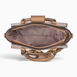 Bag Shack | Luggage, Bags, Handbags & Travel Accessories Bessie London tan structured tote bag interior top view